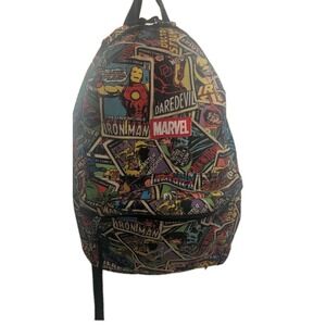 Backback  Marvel Comics Trading Card Design Style Graphic Bookbag School Bagpack